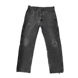 Rustler black straight leg jeans